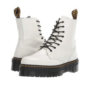 Dr. Martens Jadon 8-Eye Platform Boot (White)